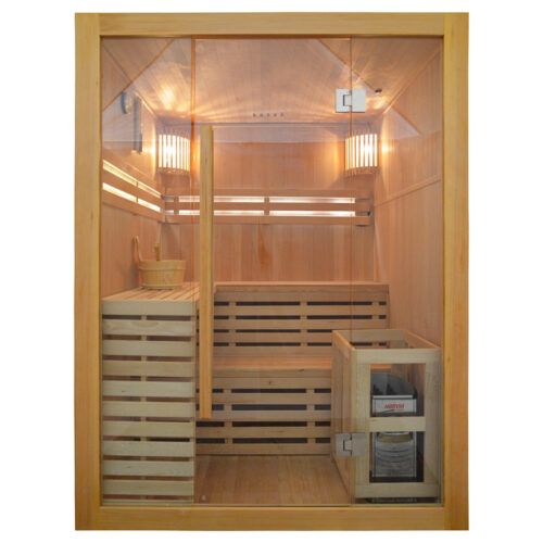 MO-EA3 XL Sauna sucha z piecem 150X150X200CM 4,5 kW 16