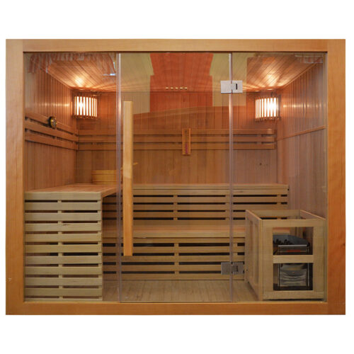 MO-EA4 Sauna sucha z piecem 200X180X200 cm 17