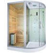 MO-1751W LEWA TRIO, sauna sucha, parowa i kabina prysznicowa 180X110X223cm