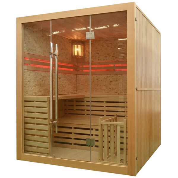 MO-EA4K KAMIEŃ Sauna sucha z piecem 180X160X200CM