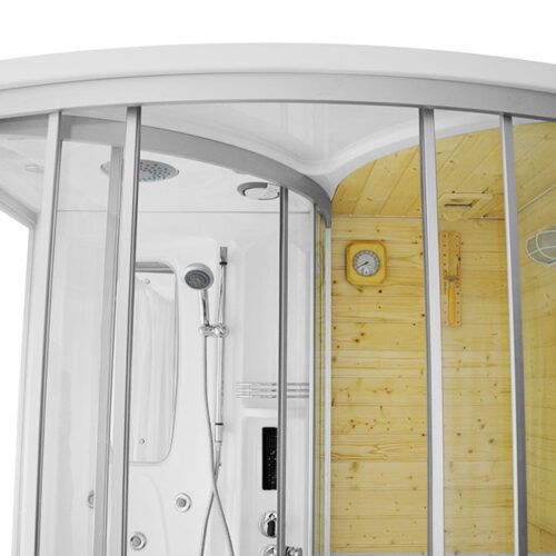 MO-1706 TRIO, sauna sucha, parowa i kabina prysznicowa 165X105X215CM 10