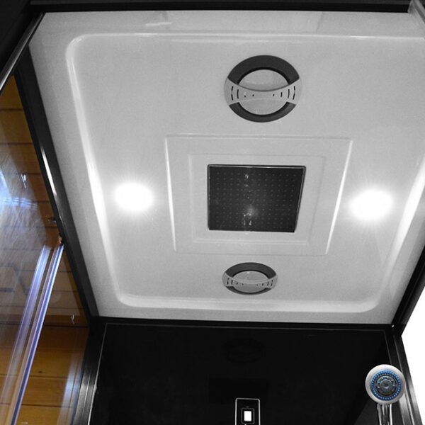 MO-1752B LEWA TRIO, sauna sucha, parowa i kabina prysznicowa 180X110X223cm