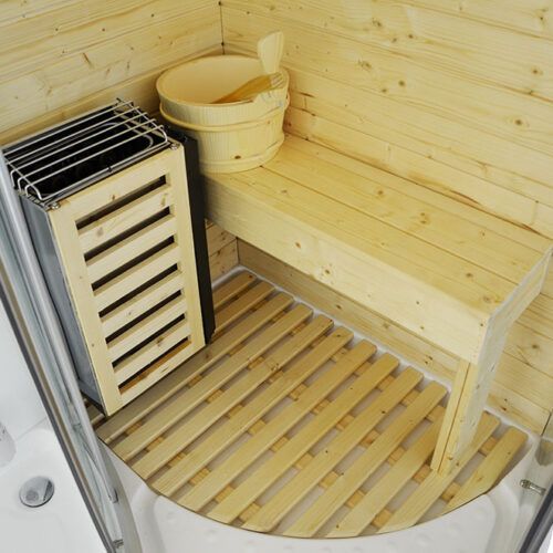 MO-1706 TRIO, sauna sucha, parowa i kabina prysznicowa 165X105X215CM 14