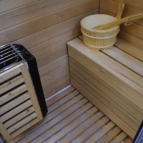 MO-1751B LEWA TRIO, sauna sucha, parowa i kabina prysznicowa 180X110X223CM 4