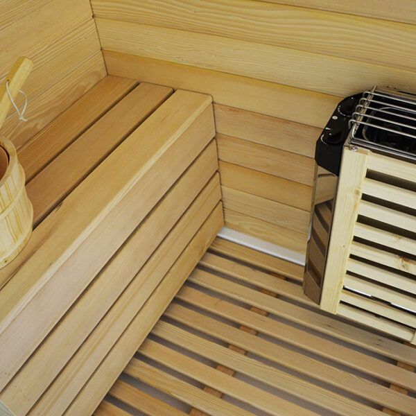 MO-1752W PRAWA TRIO, sauna sucha, parowa i kabina prysznicowa 180X110X223cm
