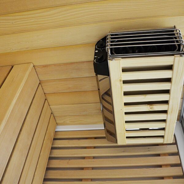 MO-1752W PRAWA TRIO, sauna sucha, parowa i kabina prysznicowa 180X110X223cm