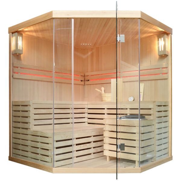 MO-EA4C Sauna sucha z piecem 180X180X200CM