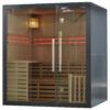 MO-EA4G SZARA Sauna sucha z piecem 180X160X200CM 6 kW 2