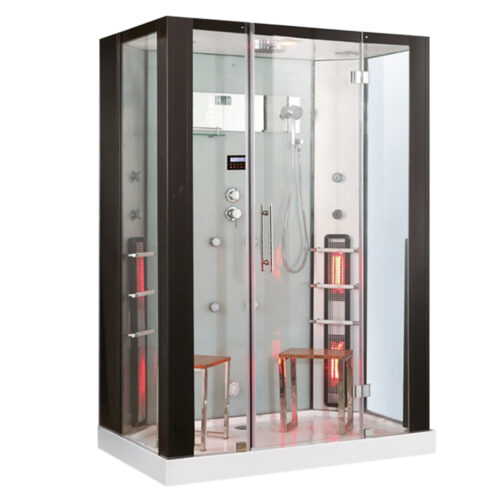 MUE-1082W TRIO, sauna na podczerwień, parowa i kabina prysznicowa 145X90X215CM 8